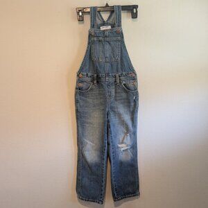 *3/$25* Girl's Old Navy Distressed Bib Overalls - Size Small 6/7